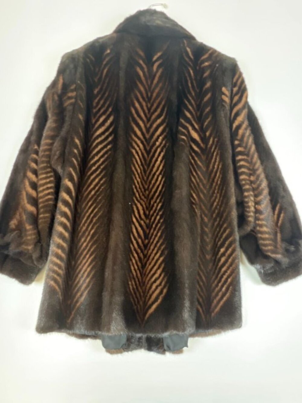 Vintage 70's Cheung's Furriers Women S/M Dark Brown Genuine Mink Fur Coat Jacket - Picture 2 of 8